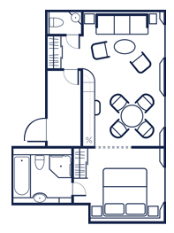 Admiral Suite Floorplan